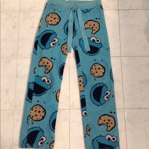 Cookie Monster Fuzzy Pajama Pants 